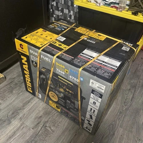 Firman H07552 7500W Dual Fuel Power Generator  With COVER.  Never Used