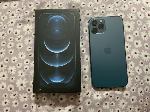 UNLOCKED iPhone 12 Pro 128GB Pacific Blue 79% Battery Capacity Original Box - 第 1/21 張圖片