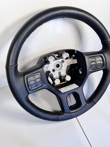 2013-2018 Dodge Ram 1500 2500 Black Leather Steering Wheel HEATED - Picture 2 of 6