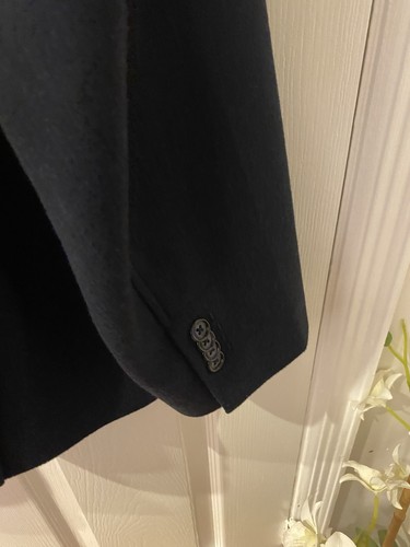 Daniel Cremieux Loro Piana Green Storm System Navy Wool Coat XL - Picture 21 of 24