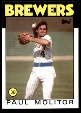 1986 Topps #267 Paul Molitor Milwaukee Brewers Card