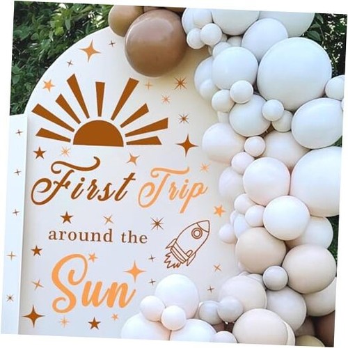 First Trip Around The Sun Birthday Decals First Birthday Party Rocket
