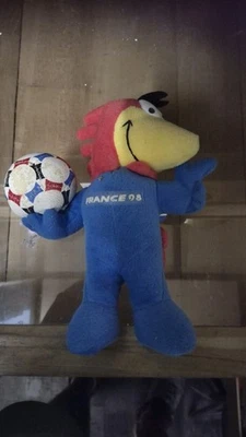 Peluche Footix France 98 mascotte Coupe du Monde 1998 Zidane - Photo 1/4