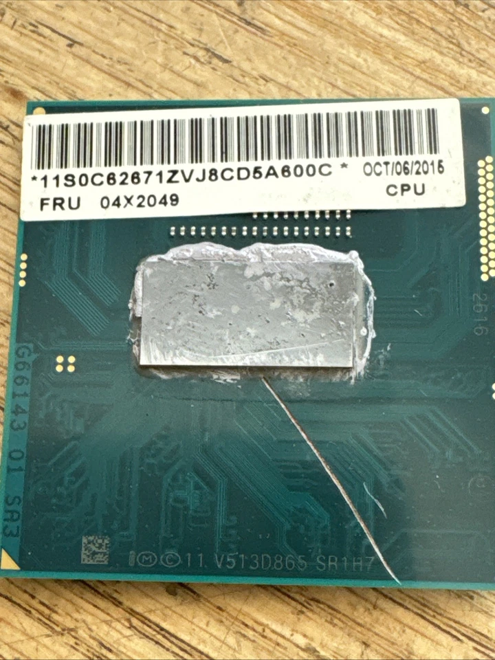 Procesador CPU Intel Core i7-4600M SR1H7 2,9 GHz doble núcleo para computadora portátil Foto 4 de 4