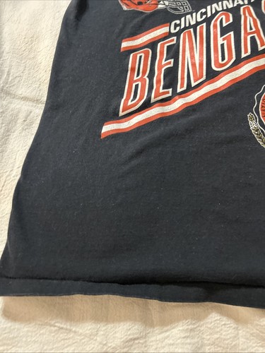 nfl cincinnati bengals vintage t shirt nutmeg medium black - Picture 3 of 18