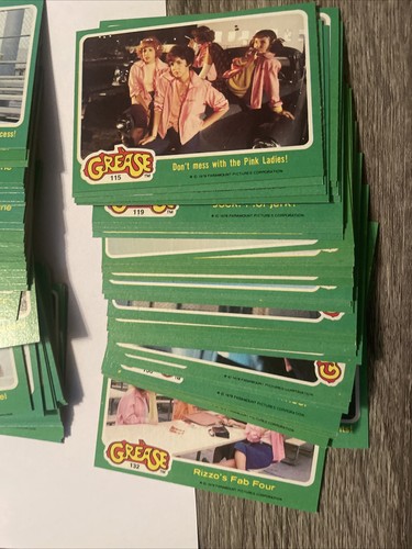 1978 Topps Grease Movie 50 X Trading Card Lot, John Travolta Near Mint - Foto 4 di 4