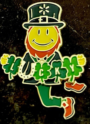 Seltene "SQUIGGLY" Lucky Leprechaun St Patrick's Day Walmart Anstecknadel - Bild 3 von 4