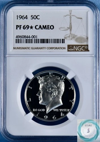 1964 Kennedy Half Dollar NGC PF 69* CAMEO - Gorgeous Cameo Contrast