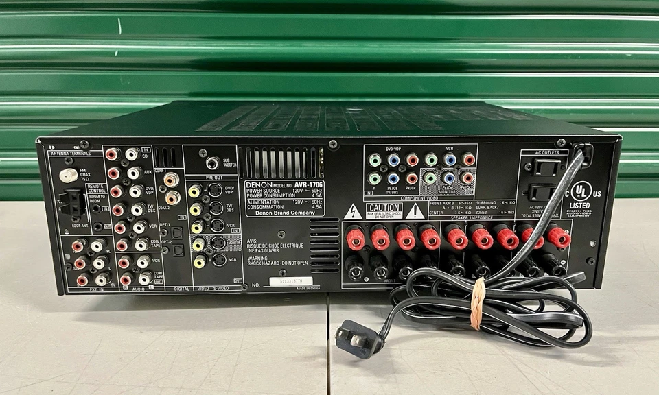 Denon AVR 1706 Multi Zone 7.1 Hi-Fi Home Theater Surround Receiver Amplifier - Image 2 of 4