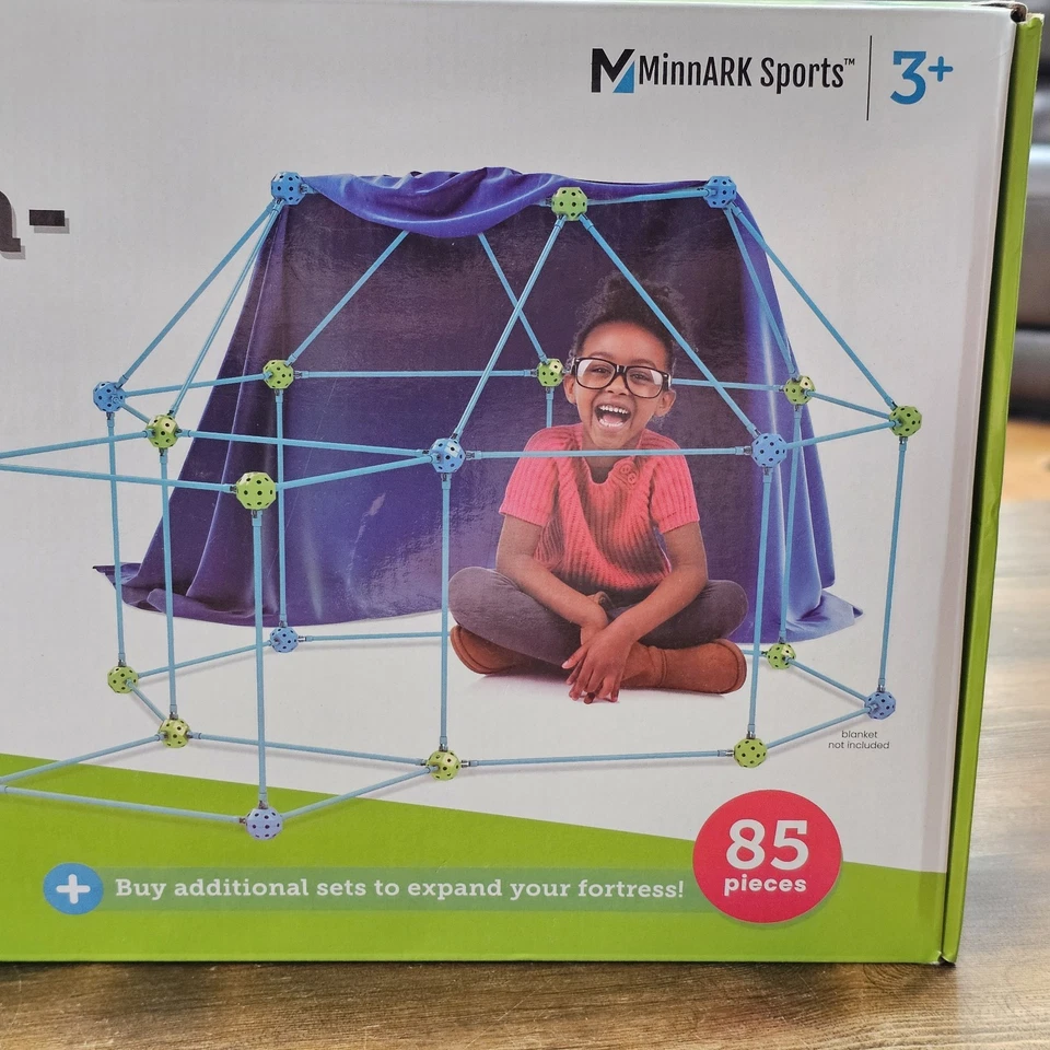 Construct-a-Fort Tent Buildable Childrens Playset 85 Pieces STEM Play Castle New - Image 3 of 4