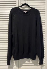 NEW MURRAY'S TOGGERY SHOP Mens Black Crewneck Cotton Sweater sz.XL