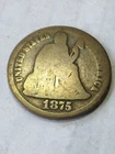 1875 Seated Liberty Dime AG