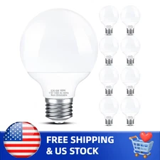 8-Pack G25 LED Vanity Light Bulbs, Non-dimmable, 60W Equivalent, 5000K Daylight