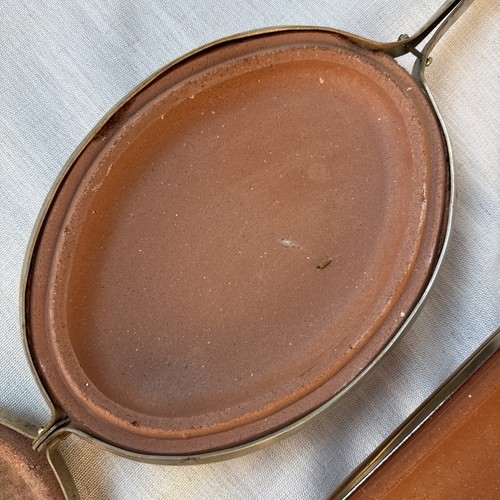 2 VINTAGE LA COTTA BISQUERA CLAY STOVETOP GRILL COOKER MADE IN ITALY TERRACOTTA - Picture 8 of 24