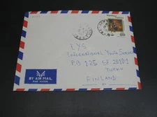 Togo 1987 airmail cover to finland *11773