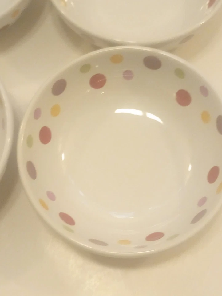 Juego de 4 cuencos de cereales para sopa de chef mimado de 6" lunares adiciones simples Foto 2 de 3