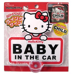 official sanrio hello kitty kid baby in car swing suction cup sign hello kitty kid car