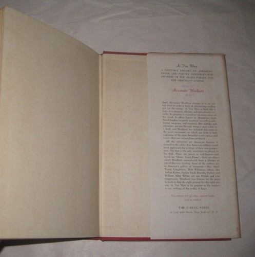Long Long Ago Alexander Woollocott Viking 1943 HBDJ - Imagen 9 de 12