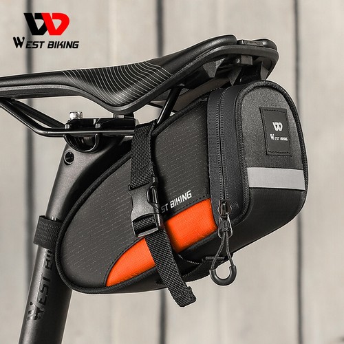 Bolsa de sillín de bicicleta reflectante bicicleta de carretera debajo del asiento bolsa trasera paquete de asientos de ciclismo - Imagen 21 de 34