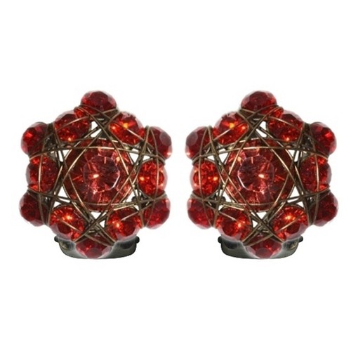 Konplott Ohrringe Ohrclip Bended Lights korallenfarbig / rot - Bild 1 von 2