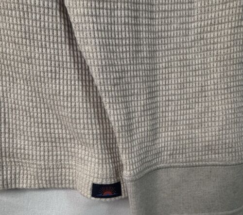 Waffle Crew LS uomo XXL Faherty Legend elasticizzato avorio/avena nuovo senza etichette - Foto 4 di 7