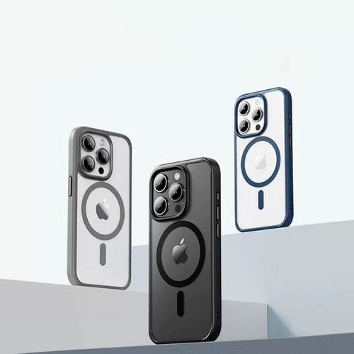 Transparent Magnetic Wireless Charging Mobile Phone Case, Suitable for Iphone