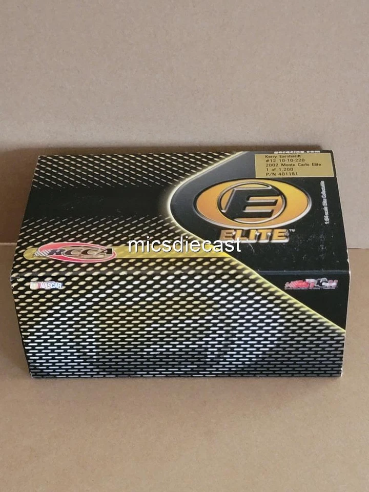 VHTF 2002 Kerry Earnhardt #12 10-10-220 1:64 Nascar RCCA Diecast Elite Novo Na Caixa - Imagem 3 de 4