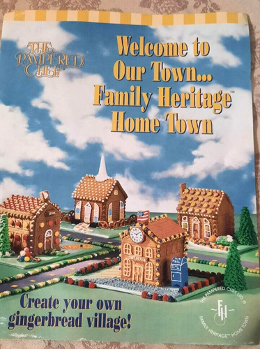 Pampered Chef Family Heritage Gingerbread Mold School Post Office #1805 - Afbeelding 7 van 12