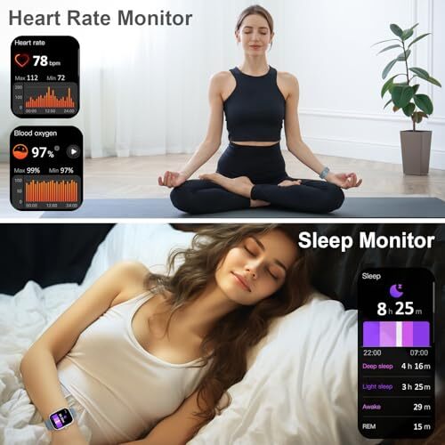 Montre Connectée Femme Homme, 1.91" HD Smartwatch avec Appel Bluetooth, IP68 Éta - Photo 5/7
