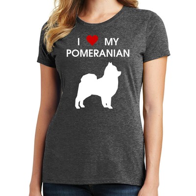 07766HD4 Unisex Pomeranian T-Shirt I Love My Pomeranian T-Shirts Dog