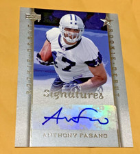 Anthony Fasano 2006 Upper Deck Rookie Debut Autograph Dallas Cowboys