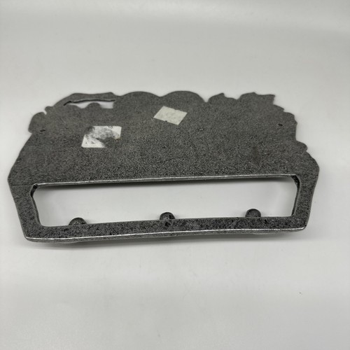 Vintage 1993 Carson Pewter Kitchen Key Towel Holder Wall 3 Hooks Fruit 8 X 5,5 - Picture 5 of 5