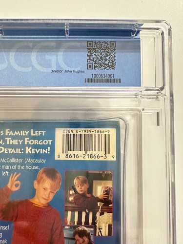 Home Alone Fox Video 1991 CGC 9.2 Sealed Slipcase Pepsi Rebate AA Stickers VHS - Picture 9 of 10