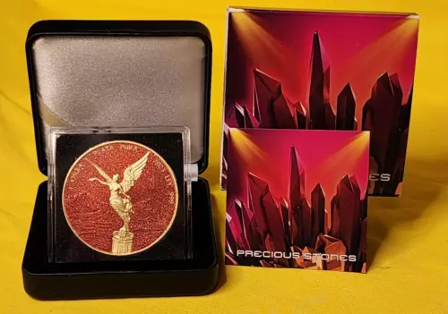 2023 Precious Stones~Libertad 1oz~Ruby Dust & Gold~ Mintage of 500