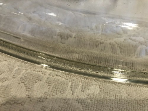 CORNING-PYREX; Glass Flat-Knob-Top SQUARE HIGH-DOME Utility-LID A-12-C 10-IN - Bild 3 von 4