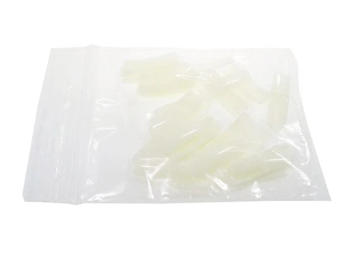 50 KM-Nails Premium Tips in der Farbe natur Nachfüllbeutel Größe 8