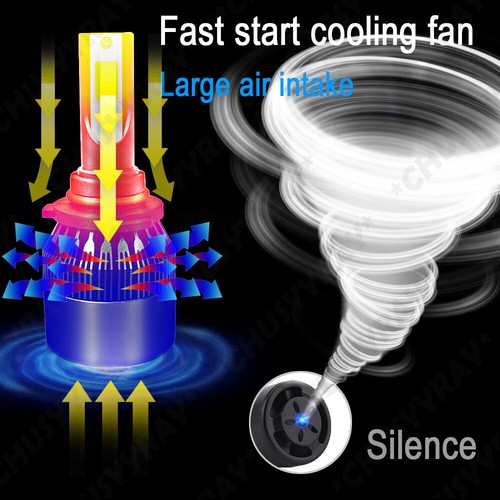 For Chevy Monte Carlo 2000-2005 - 6x 9005 9006 LED Headlight Bulbs 880 Fog Light - Bild 11 von 12