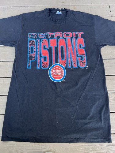 Vtg Shirt Detroit Pistons Bad Boys 1980s NBA Ball Logo 7 Lg