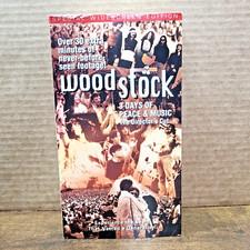 WOODSTOCK 1970 Music Documentary Director's Cut VHS Video 2-Tape Widescreen Ed.