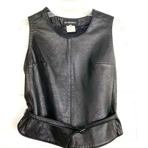 Ann Demeulemeester Womens Tank Top Black Sleeveles