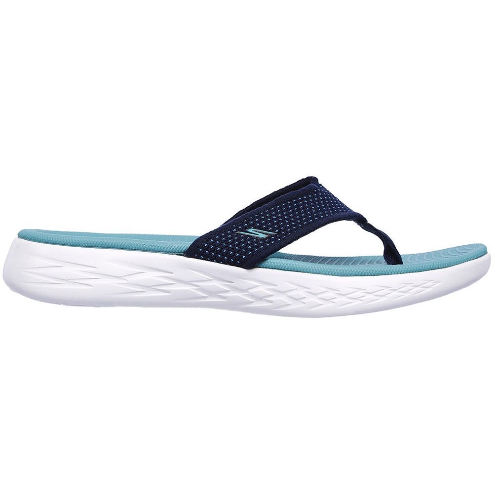 15300-NVTQ, Skechers Sandalen – On-The-Go 600 blau/türkis, Damen, 2018, Textil 15300-NVTQ, Skechers Sandalen – On-The-Go 600 blau/türkis, Damen, 2018, Textil
