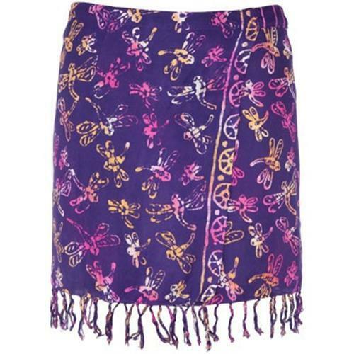 Butterfly Rayon Fringed Short Sarong! - 第 1/1 張圖片