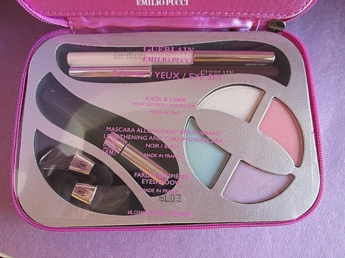 Guerlain by Emilio Pucci Eye Set Bag Eyeshadow Mascara Kohl & Liner Vintage RARE - Picture 5 of 6