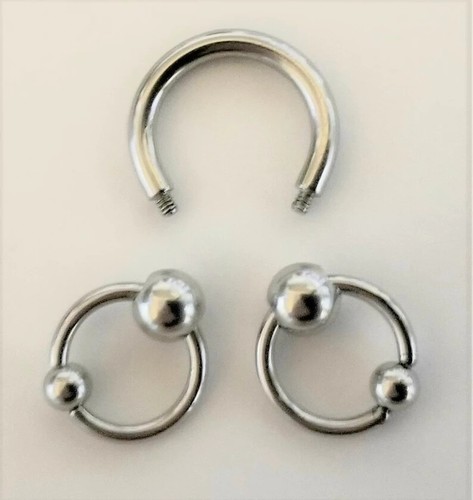 Male Genital Horseshoe Circular Double Doorknocker Jewelry Hafada Frenum PA - Picture 2 of 2