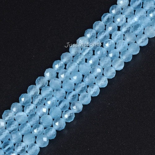 3.7mm to 4.7mm Faceted Gemstone Round Loose Beads DIY Jewelry Making Strand 15" - Picture 396 of 435