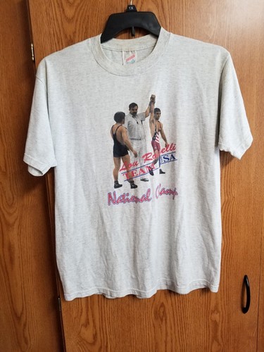 Vtg 1996 Lou Rosselli T Shirt Large Edinboro Oklahoma Olympics - Picture 1 of 3