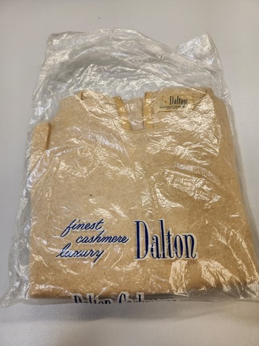 Dalton 50's 100% Virgin Cashmere Tan Sweater Vest - 第 3/8 張圖片