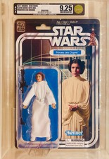 Star Wars 40th Anniversary Black Card 6" Princess Leia Organa (2017) - AFA U9.25