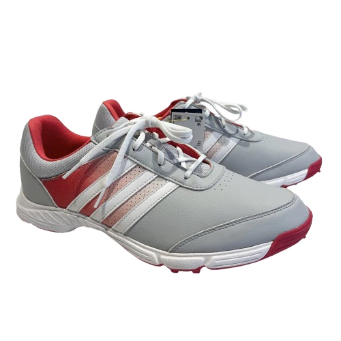 Nuove scarpe da golf Adidas donna 11 Tech Response gomma morbida punta grigio corallo rosa