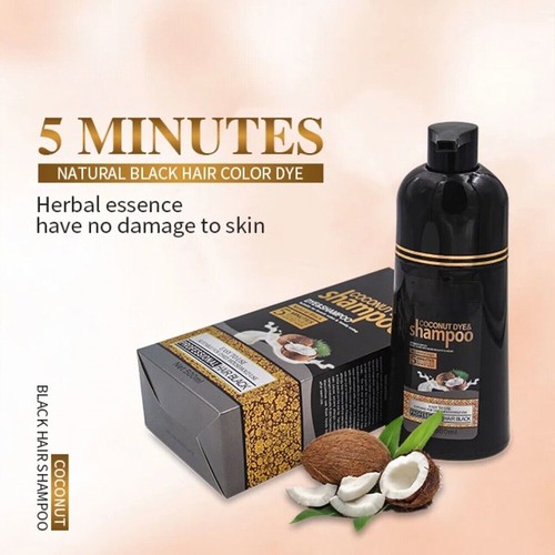 500ML Permanent Hair Dye Instant Fast Hair Dye Color Shampoo Coconut DYE - Picture 11 of 32